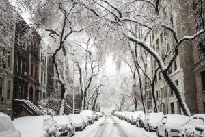 snowy street